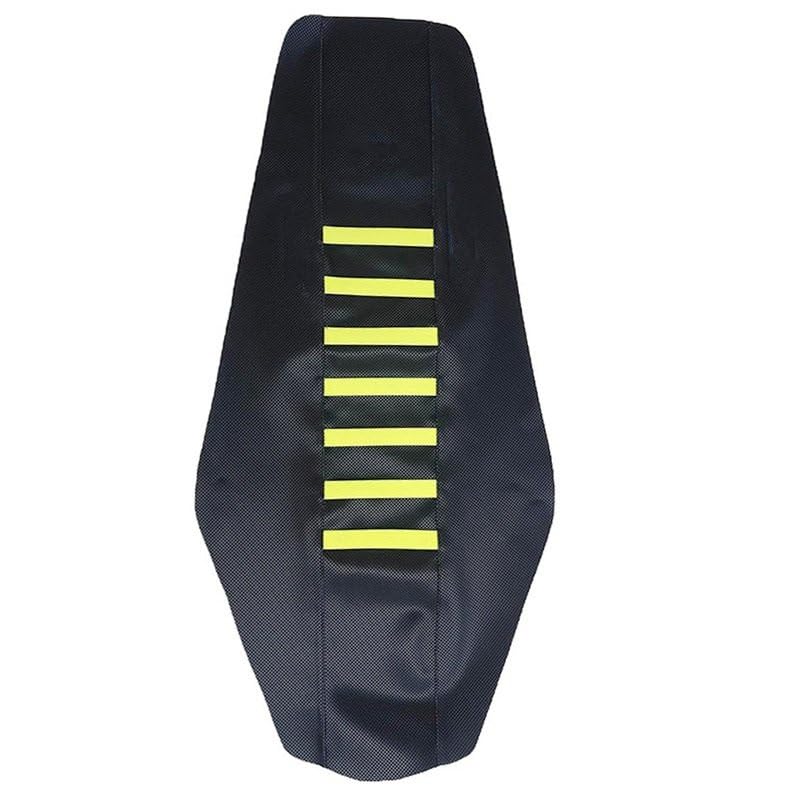 Housse de siege moto antiderapante au design Black-Yellow