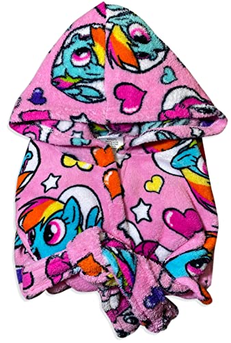 American Hero Girls' Robes - Kids Characters, Plush Soft Coral Fleece Hooded Bathrobe (As1, Age, 4_Years, Pink - 2, 4) #TOP3