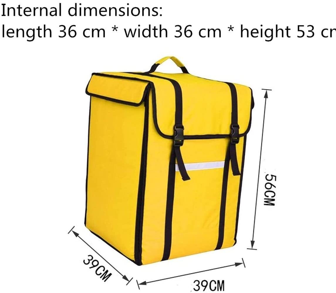Pizza - Mochila para transportar con bolsa caliente de comida Ciclo de ciclomotor para bicicleta térmica para llevar mochila T9 (negro)
