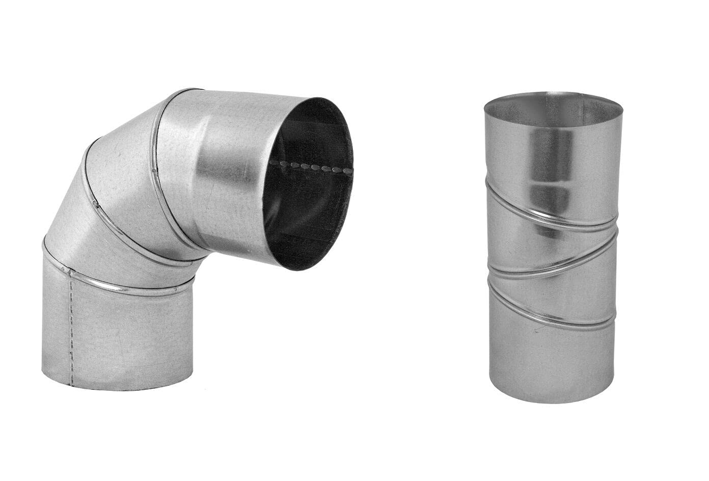 Armar Trading Ltd Men's Silver Galvanized Steel Adjustable Elbow - 15 30 45 90 Degree - Bend Chimney - Duct Pipe Tube - (80Mm)