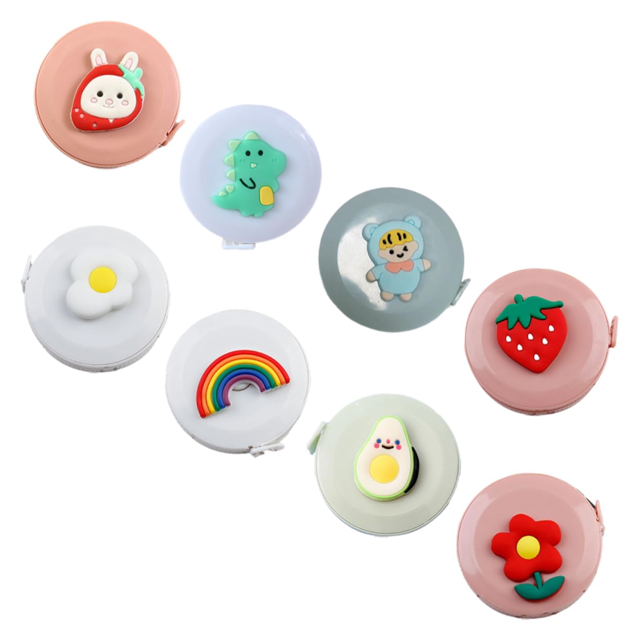 DOITOOL Mini Cinta De Cartón Retráctil Para Manualidades Diy Diseño Divertido Y Compacto Para Estudiantes Y Sastrería 8 Piezas X 5