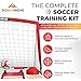 POWRMOVE Soccer Goals for Backyard 6FT x 4FT - Portable Soccer Goals Set of 2 with Pump, Cones, Training Ladder, Size 4 Ball and Carry Bag - Soccer Nets, Durable Soccer Equipment for Kids and Adults