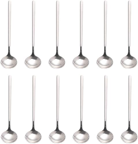 Miniatura 30 de Sweejar - 12 cucharas de café doradas, cuchara de café espresso de acero inoxidable 18/8, mini cucharas de té Vogue de 5.2 pulgadas, cuchara Dorado