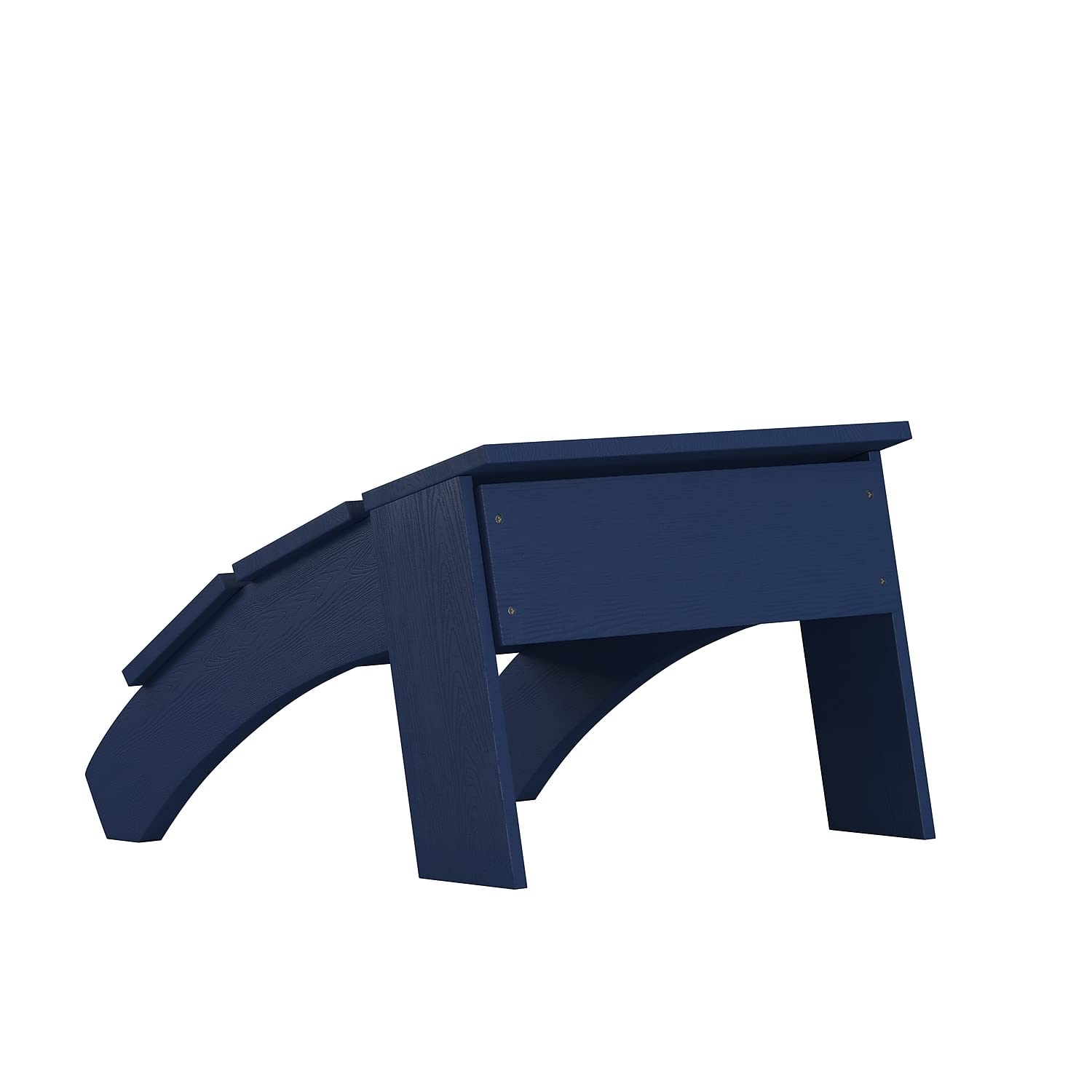Flash Furniture Sawyer - Otomana Adirondack de Grado Comercial para Interiores y Exteriores, Color Azul Marino