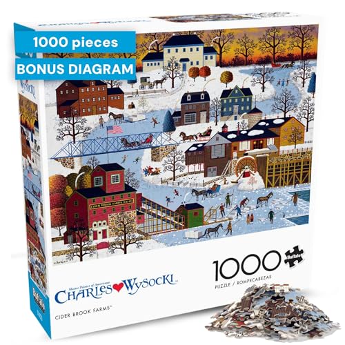 Buffalo Games - Charles Wysocki - Cider Brook Farms - 1000 Piece Jigsaw Puzzle