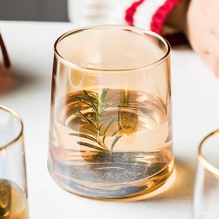 Image of Premium Brown Water and Juice Glasses Set of 6 280ML and 1.8 Liter Water Jug 1 Piece, Transparent Glass and Jug Set for Dining Table,Party,Gift Set,All pourpse use (7 Piece) (MT-16)