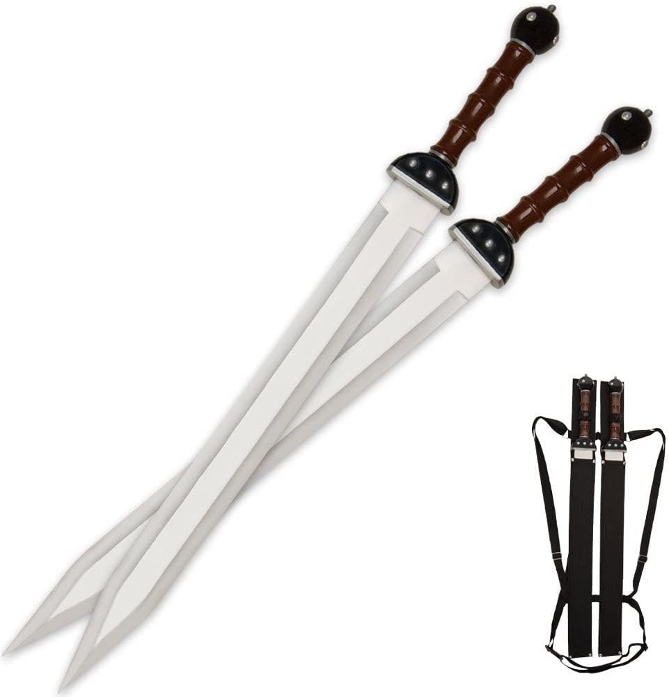 Fantasy Master Gladiator Warrior Twin Sword Set and Sheath