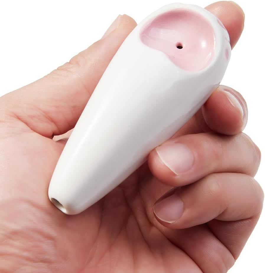 Tobacco Pipe, Ergonomic Easy Grip & Unique Cat Paw Artistic Design with Jar