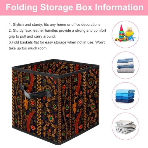 Cube de rangement pour placard解决乱放问题 boîte pliable tissu dorée
