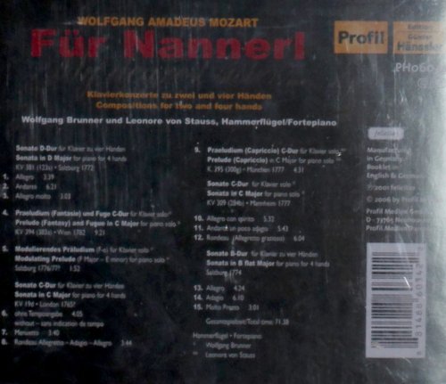 Vista 2 de Mozart Für Nannerl Piano Compositions for Two and Four Hands