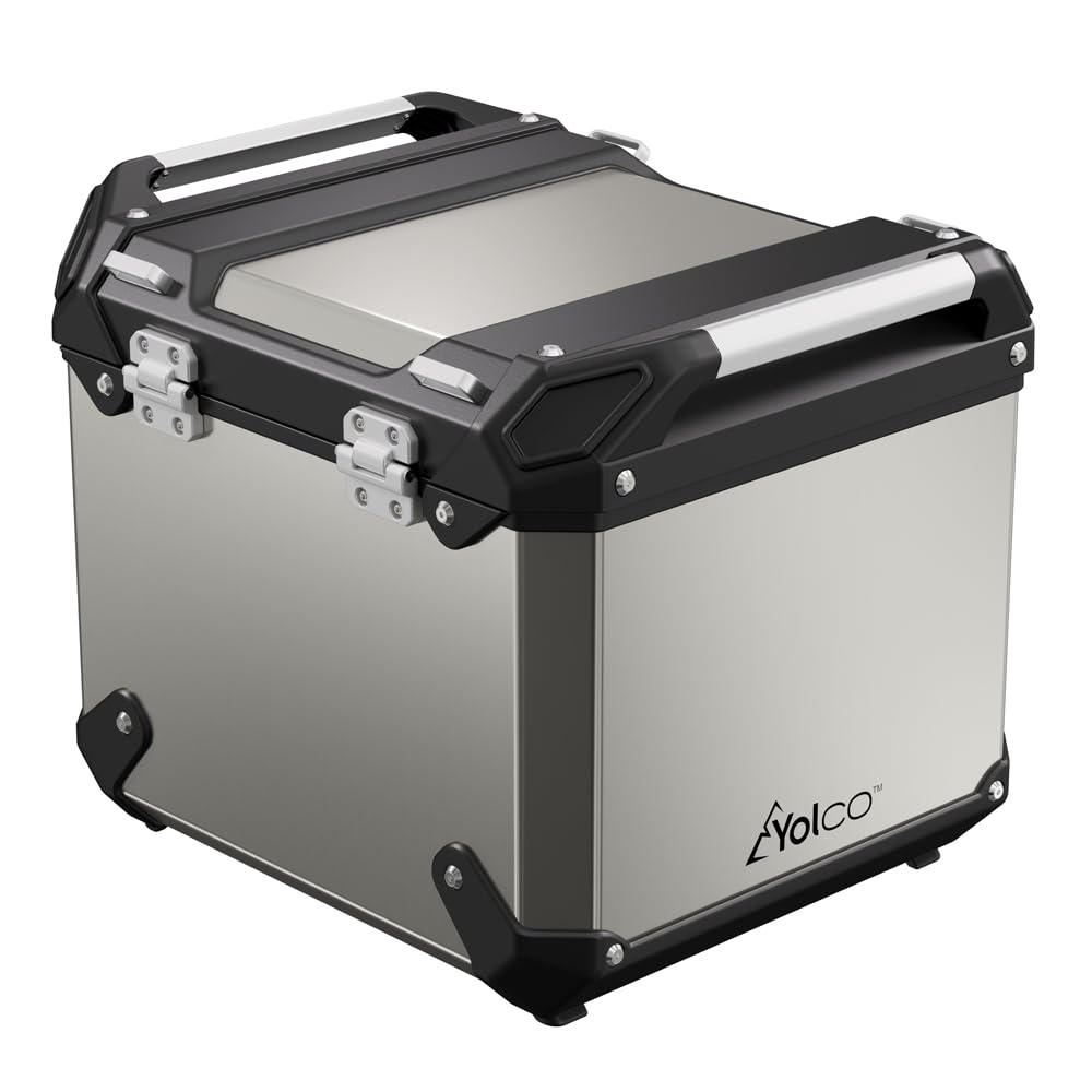 Yolco MCX17 Silver motocyklowa lodówka turystyczna Top Case – 17 l kompresorowa lodówka, -20°C, sterowanie za pomocą aplikacji, 12/24 V i 230 V