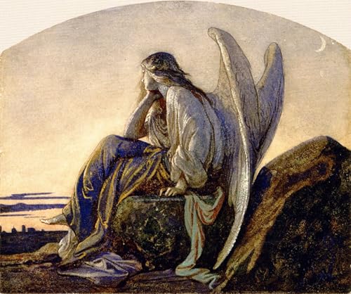 Tableaux Graffiti l'ange du soir d'Alexandre Cabanel Moderne Toile 60x90cm