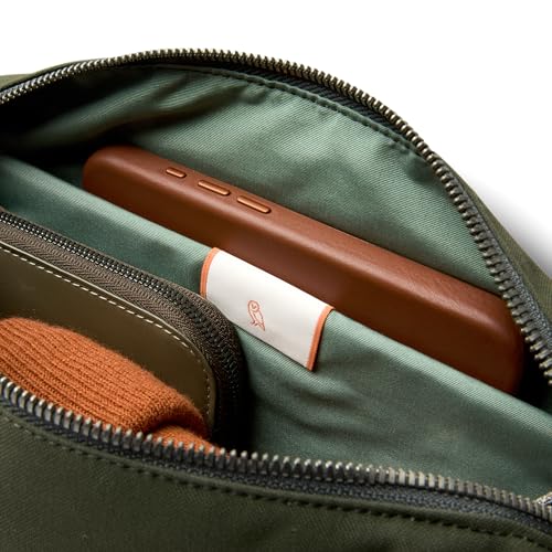 Image of Bellroy Classic Sling (everyday 5 liter minimalist crossbody bag with internal organization, adjustable crossbody strap, and auto-compression system) - Olive