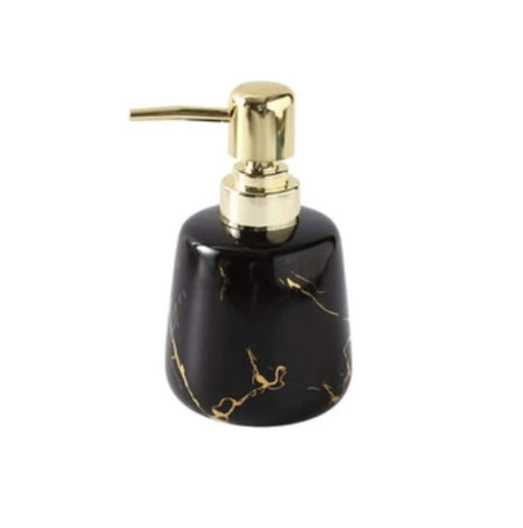 Sdydsge Noir Soap Dispenser， Soap Dispensers Marble Dispenser, Desktop Hand Sanitizer Pump Bottle Lotion Container Refillable Liquid(,S)