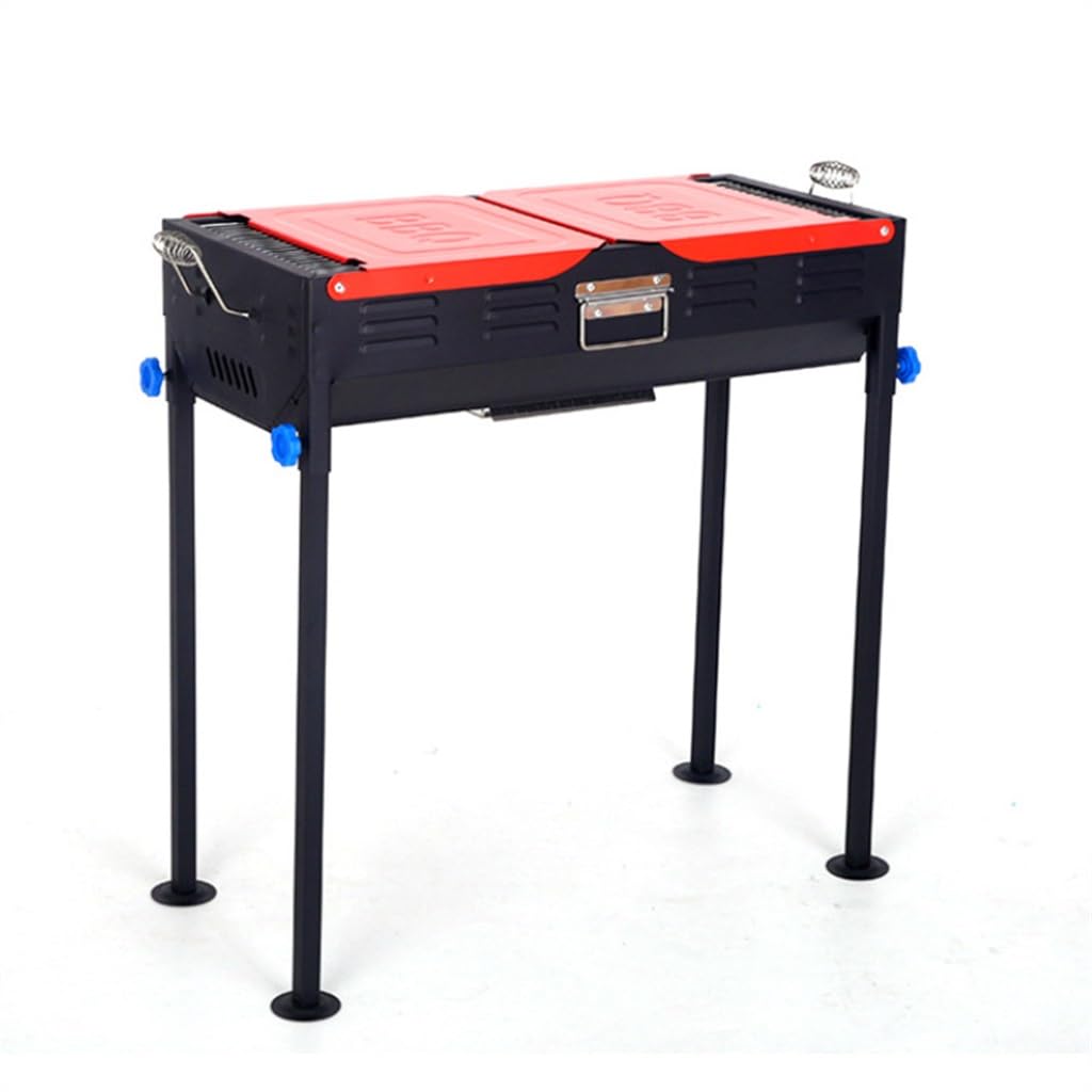 Parrilla de carbón para acampar sin cargar peso con estufa de barbacoa plegable compacta