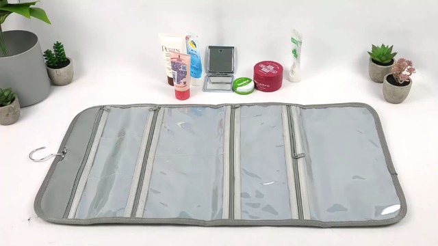 foldable clear hanging travel toiletry bag cosmetic organizer WODISON Organiser Storage, Black, One Size : Beauty & Personal Care New With Tag Lululemon sku:1043924 Color:Postal Blue Padded design to protect