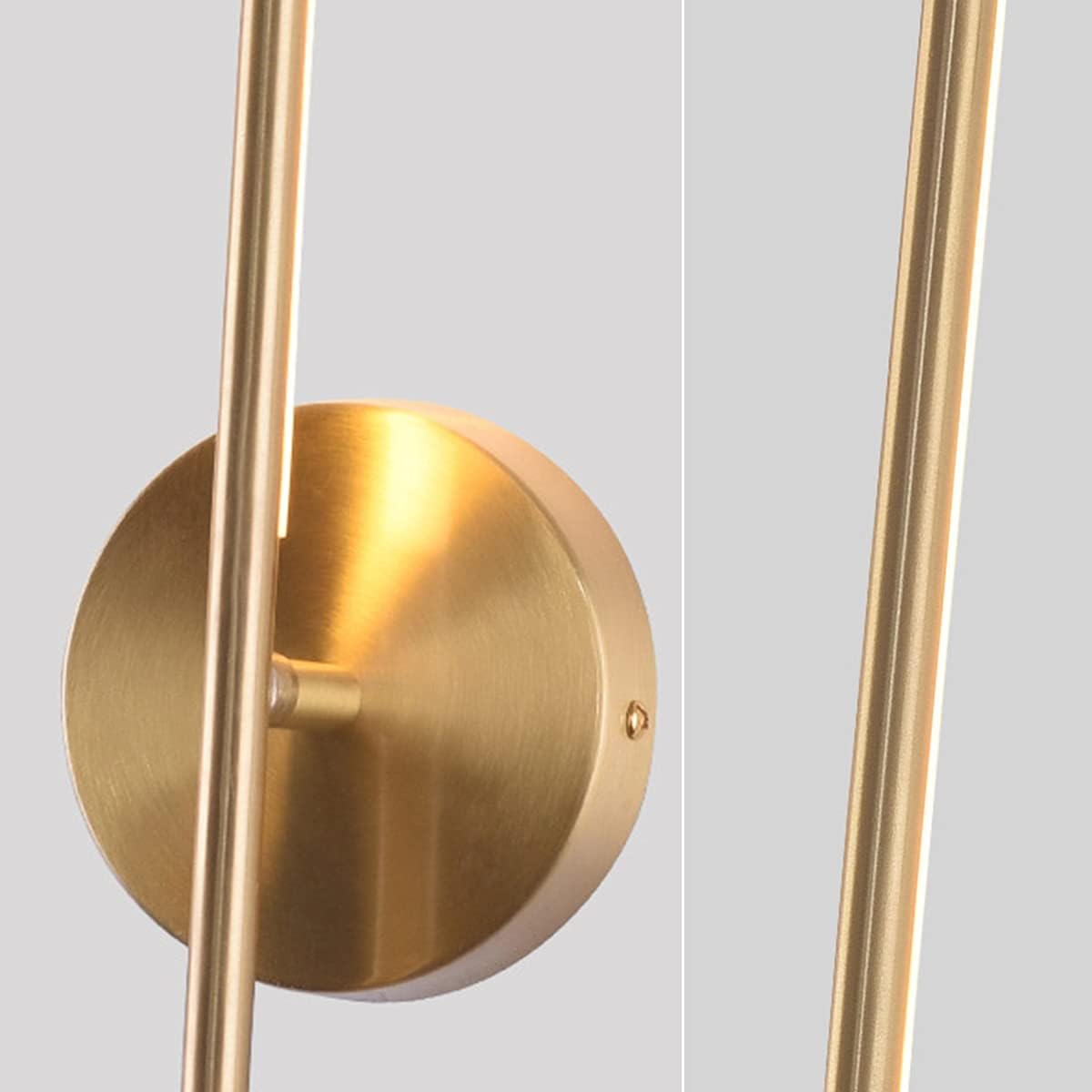 Wall Lamps,Led All-Bronze Wall Lamp, Simple Long Strip Living Room Bedroom Wall Lamp,Corridor Aisle Porch Line Wall Lamp, Nordic Light Background Wall Fixture