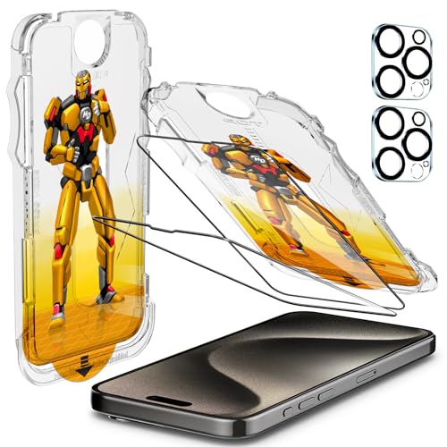 Wiaocit iPhone 15 Pro MaxpXN[veN^[ 2pbN KXJYveN^[ [dx9H] [~^[O[h̔Uh~] tJo[XN[veN^[ ȒPt