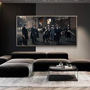 LYFCV Peaky Blinders Moive Posters en Prints Peaky Blinders Canvas Schilderijen Aan De Muur Kunst Film Canvas Foto’s Woondecoratie 60x120cm Geen Ingelijst