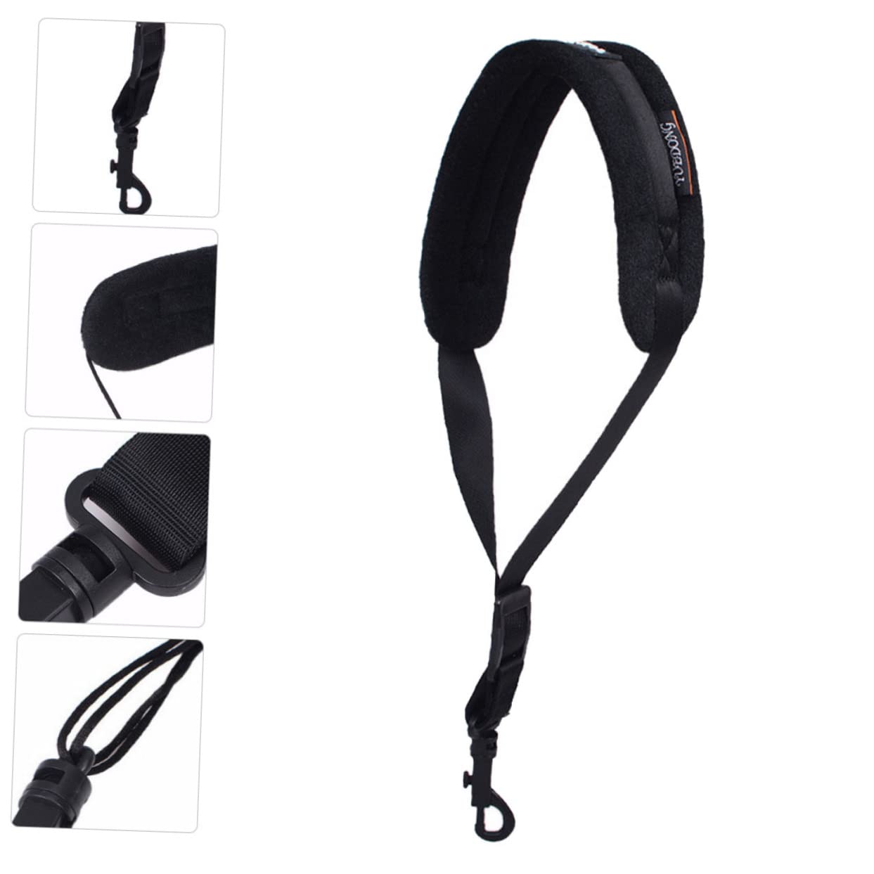 BESPORTBLE Saxophone Belt Wide Shoulder Strap for Alto Tenor Sax Durable Breathable Design for Musicians and Performances Comfortable Fit for All Saxophones