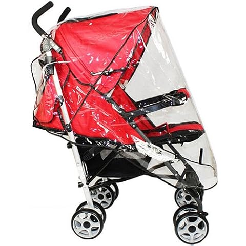 Braceus Universal Rain Stroller Cover, Waterproof Wind Dust Shield Baby Stroller Pushchair Pram Rain Cover Cover