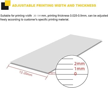 Satin Ribbon Printing Machine, 4 Row Digital Ribbon Printer with Ribbon Holder,Stamping Printing Machine for Gift Wrapping, 12-20mm Width, 150MM/S, Printing Resolution: 200 DPI