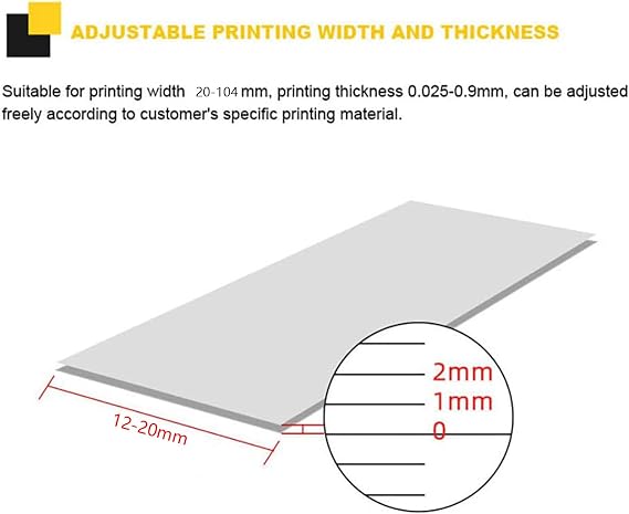 Satin Ribbon Printing Machine, 4 Row Digital Ribbon Printer with Ribbon Holder,Stamping Printing Machine for Gift Wrapping, 12-20mm Width, 150MM/S, Printing Resolution: 200 DPI