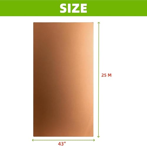 Miniatura 7 de Tela de cobre puro que protege la radiación magnética electrodo EMF EMI RF en frecuencias bajas y altas de 82.0ft de largo