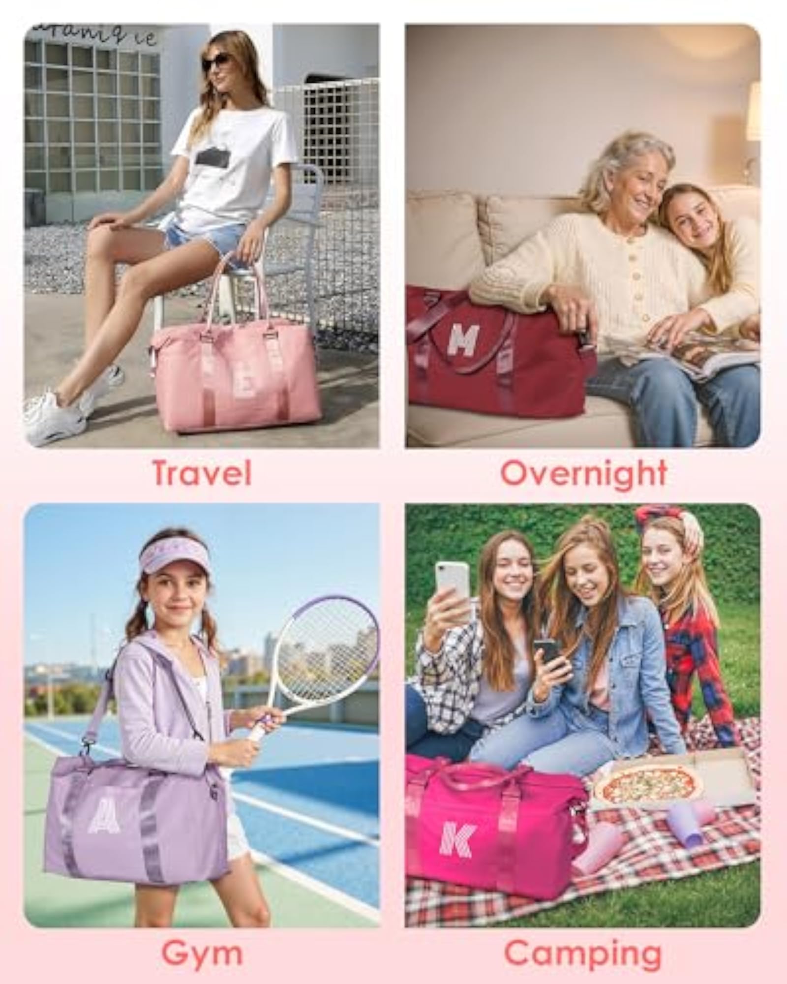 Personalized Gym Starter Travel Duffel Bag