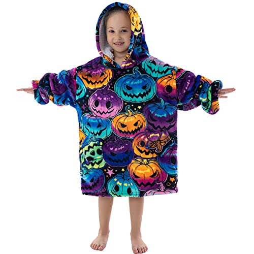 Wearable Blanket Hoodie for Toddlers, Infant 2-6YR Sherpa Blanket Sweatshirt with Pocket, Super Warm Wearable Hoodie Fits 2-6 Years Little Kids Girls Boys