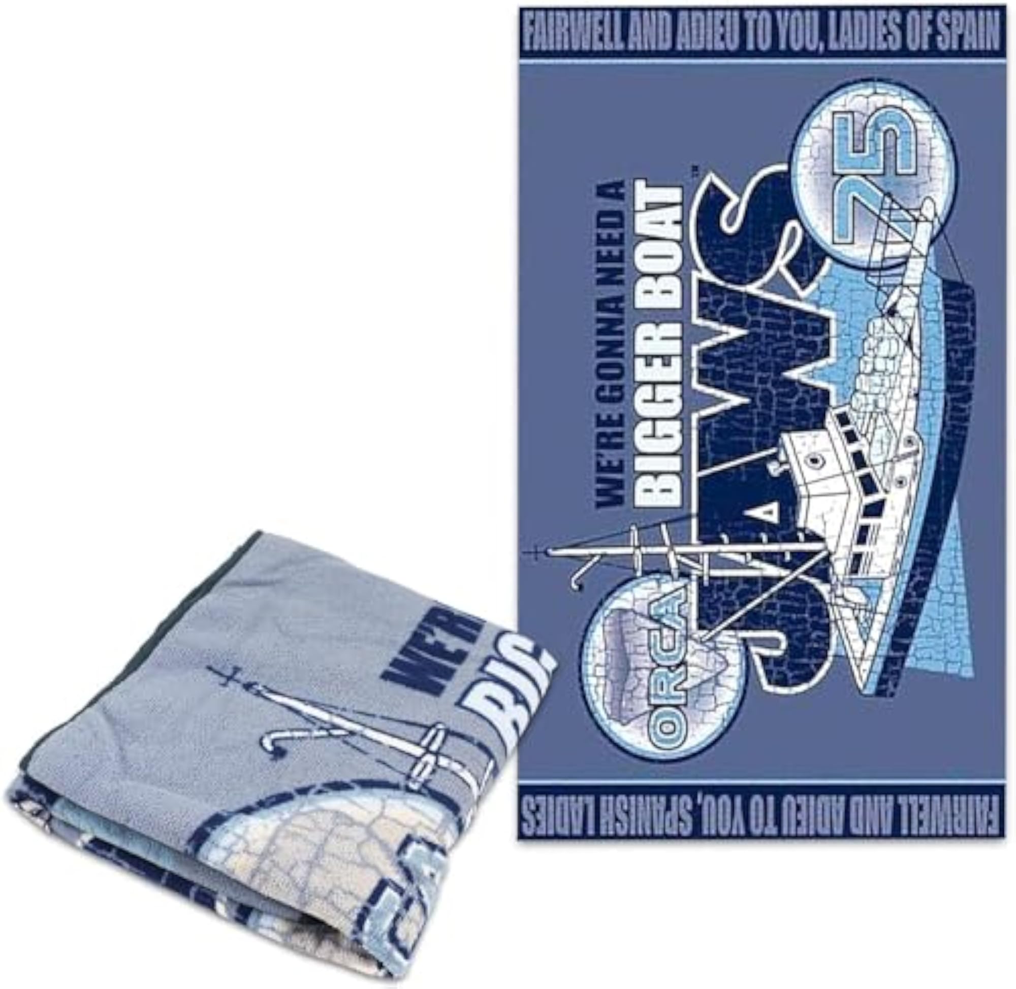 Jaws Hand Towels Set with Kitchen Towel and Keychain