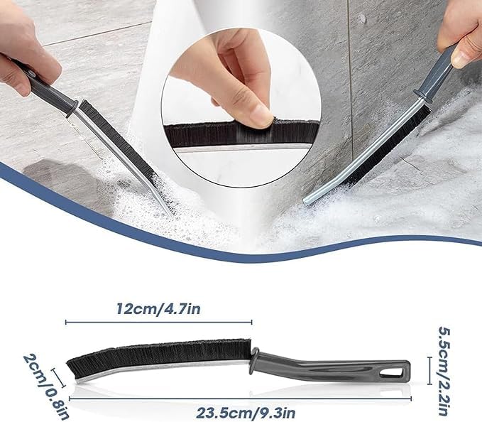 black sparrow Gap Cleaning Brush, Bathroom Gap Cleaning Brush, Clean The Dead Corners of Bathroom Kitchen Tiles, Window Slots, Multi-Purpose Door Window Deep Cleaning Brush Supplies (Pack of 6) 1