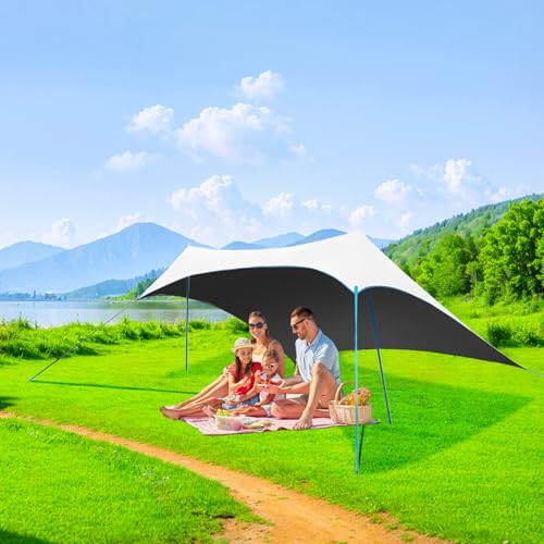 Tienda de campaña de playa portátil y refugio solar ligero para camping 3