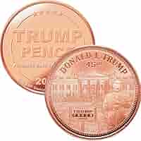 トランプ銅貨　verホワイトハウス　1オンス　5枚セット Amazon | 1オンス .999純銅 ラウンド/チャレンジコイン ドナルド