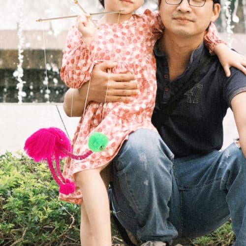 BESPORTBLE Plüsch Marionetten Strauß Puppentheater Fingerfertigkeit Kreativität Rosa Kuscheltier Tierspielzeug für Eltern Junge Mädchen Spiel