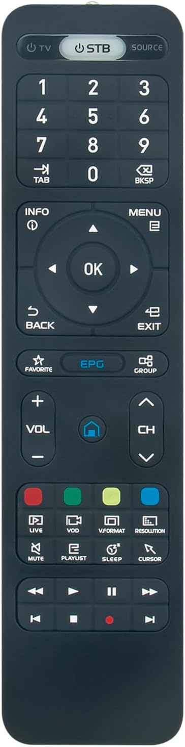 Replace Learning Remote fit for Formuler Pro Android IPTV Box 02F9 Z8 Z Alpha Z+ Neo Z7+5g ZX5g Z7+ ZX Z Nano Dreamlink Dlite,T1+,T2,T2 Prime,T3