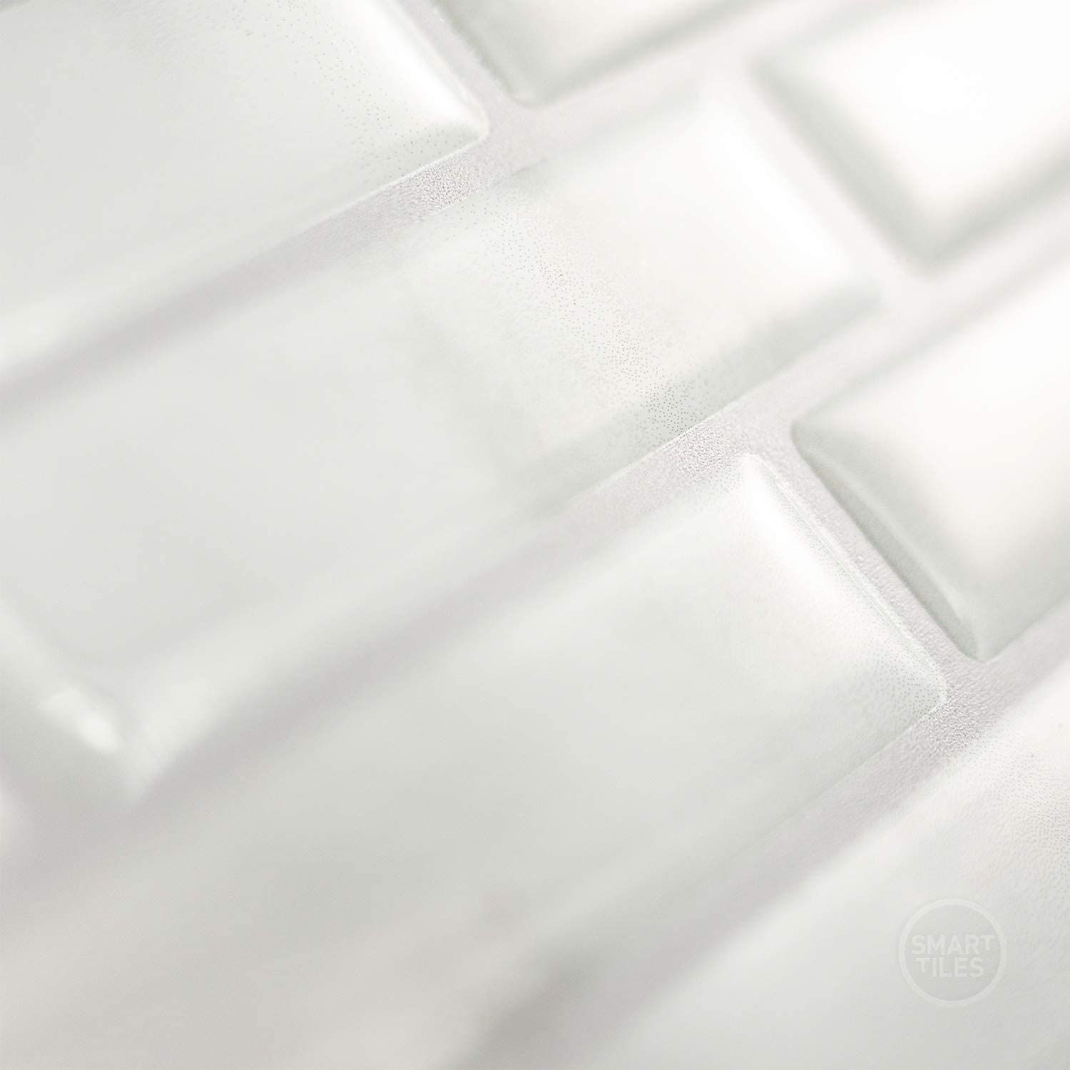 Buy Smart Tiles Peel and Stick Backsplash Milenza Bari White and