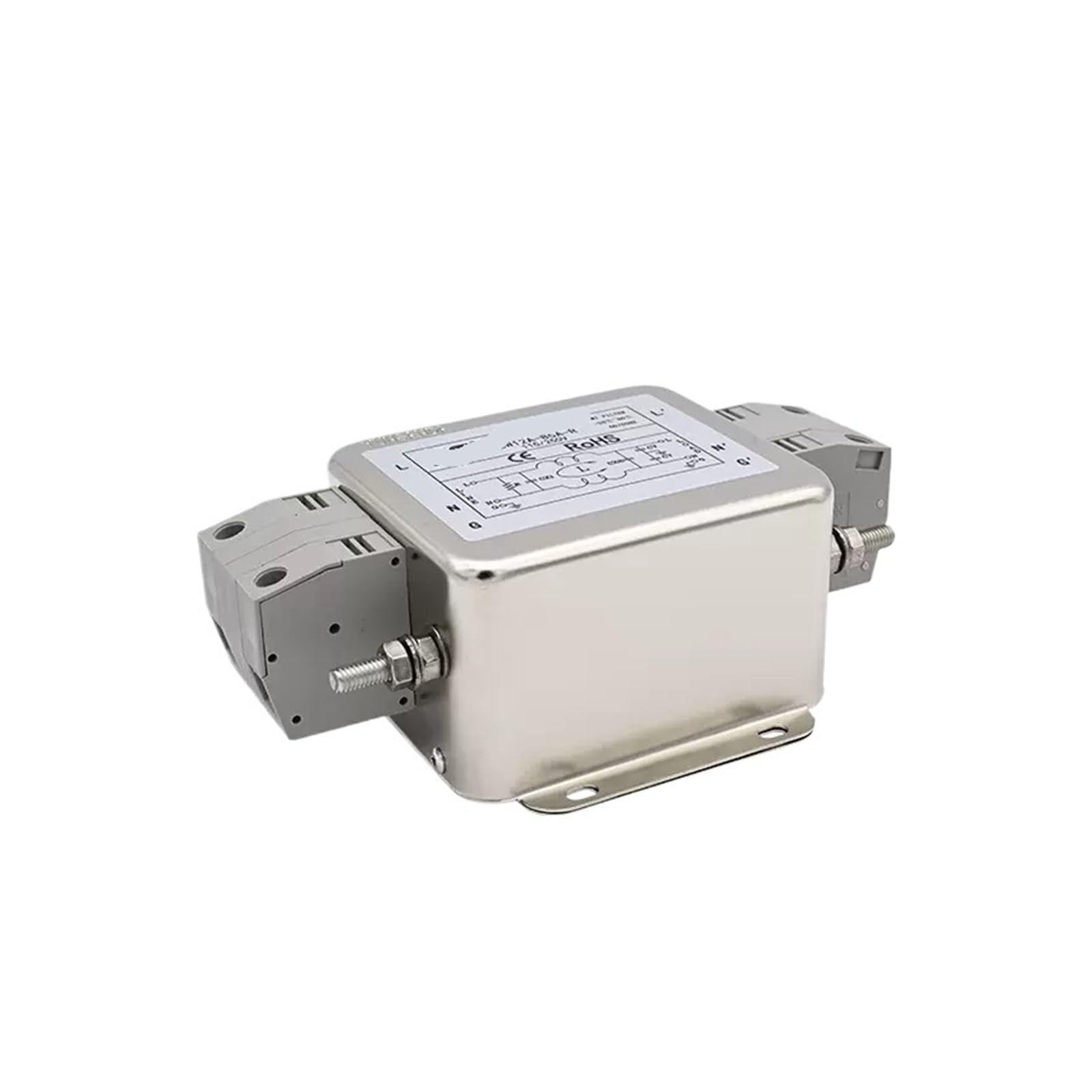 Filtre d'alimentation CA monophasé CW12A-85A-R 220V avec bornier pour armoire