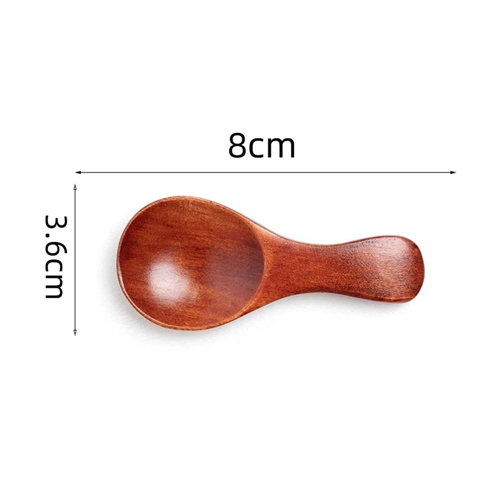 30 kleine Holzlöffel Mini-Teelöffel für Gewürzhonig | Umweltfreundliche Mini-Holzlöffel, perfekt für Gewürze, Honig und Gewürze. (A)