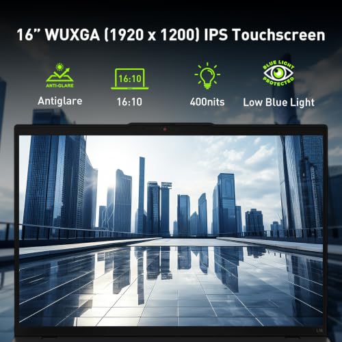 Image of Lenovo ThinkPad L16 Business Laptop, AMD Ryzen7 Pro Touchscreen, 64GB+2TB | DDR5, 16″ WUXGA Low Blue Light Display, IR Camera, WiFi 7, Kensington Nano Security Slot, Fingerprint reader, Win 11 Pro