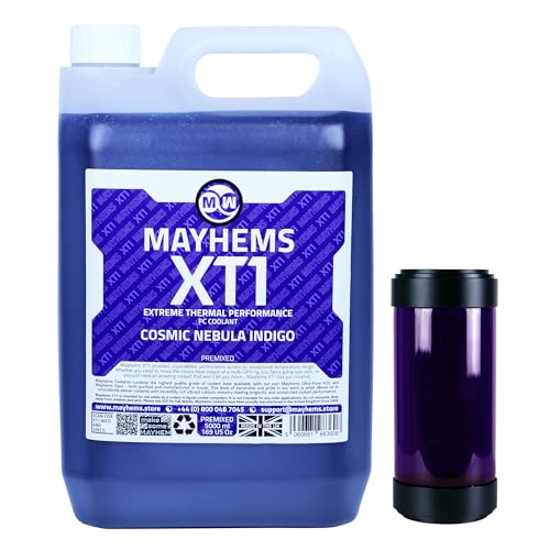 Image of Mayhems - XT1 Premixed PC Coolant - Computer Water Cooling Fluid - Liquid Cooling, Thermal Performance Series, 5 Litre, Cosmic Nebula Indigo