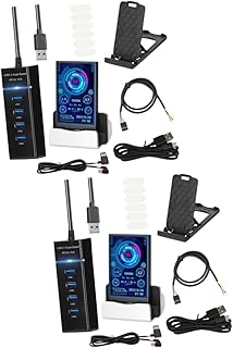 PartyKindom 2Pcs Computador Tela Secundária Gabinete Hdd Caso Hdd Caso CPU Lian Li 011 Tela Whoosh Gabinete Gpu Externo Abs Mini Monitor Monitor De Dados Gpu Indução De Monitor De Dados De