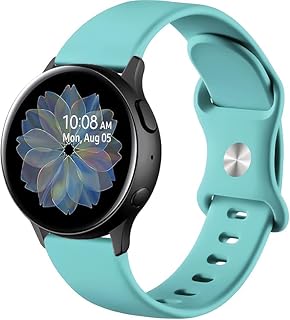 سوار سيليكون ناعم 22 ملم يتوافق مع ساعة سامسونج جالاكسي 3 45 ملم/ساعة 46 ملم/جير S3/هواوي GT4 GT3 46 ملم/ووتش 3/4/3/4 برو/GT2E/GT2 برو/GT GT2 46 ملم/امازفيت GTR 4/3/3 برو/2/2e (فيروزى)