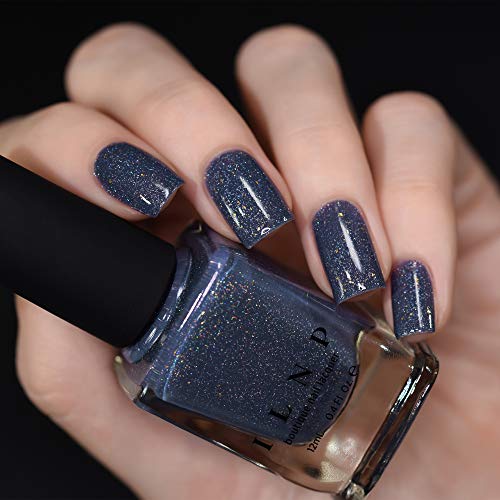 Image of ILNP Better Days - Muted Midnight Blue Holographic Nail Polish