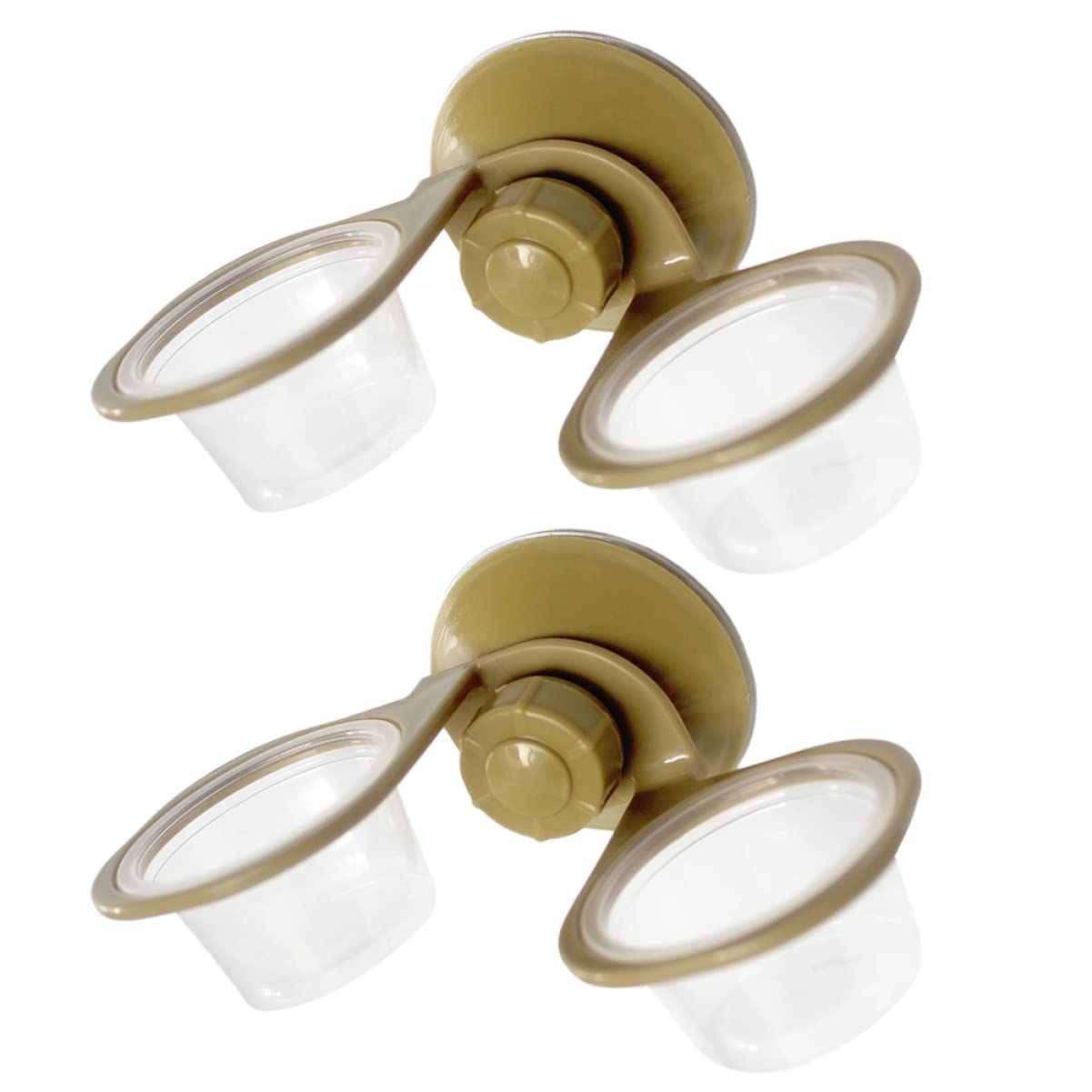 Mipcase Automatic Feeding Basin Set Reptile Lizard Food Water Bowl Double Hanging Bowl