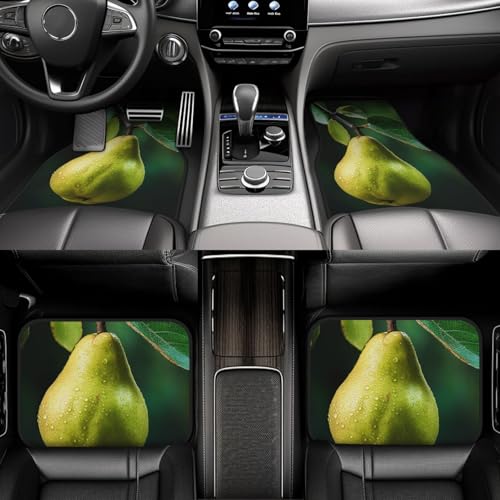 Tapis de sol voiture ajustement universel 4 pièces lavable avec talonnette renforcée