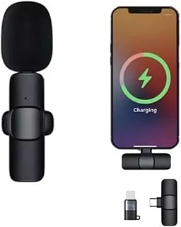 Microfone De Lapela Para Dispositivos IOS e Android, Plug & Play, Sincronização Automática, Redução de Ruído, Para Gravação, Entrevista, Vloggers, YouTube, TikTok