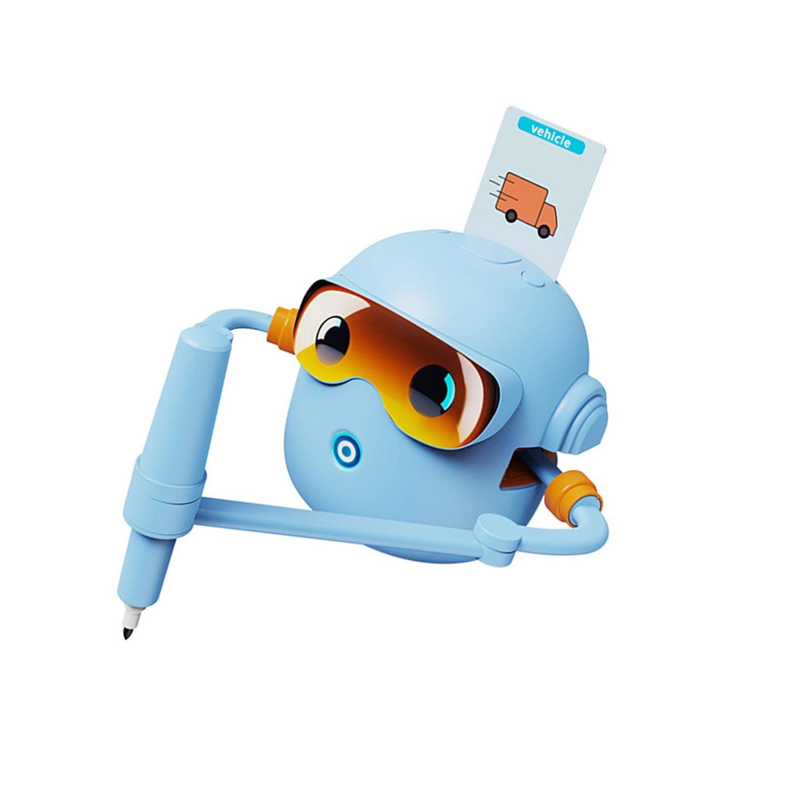 Robot de dibujo educativo para 100, azul