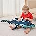 Beeyybuy 40 inch Hammerhead Shark Stuffed Animal - Giant Shark Plush Toy