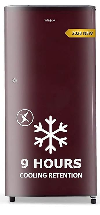 Whirlpool 184 L 2 Star Direct-Cool Single Door Refrigerator (205 WDE CLS 2S SHERRY WINE-Z, Sherry Wine, Large Vegetable Box, 2023 Model) at Rs. 11990